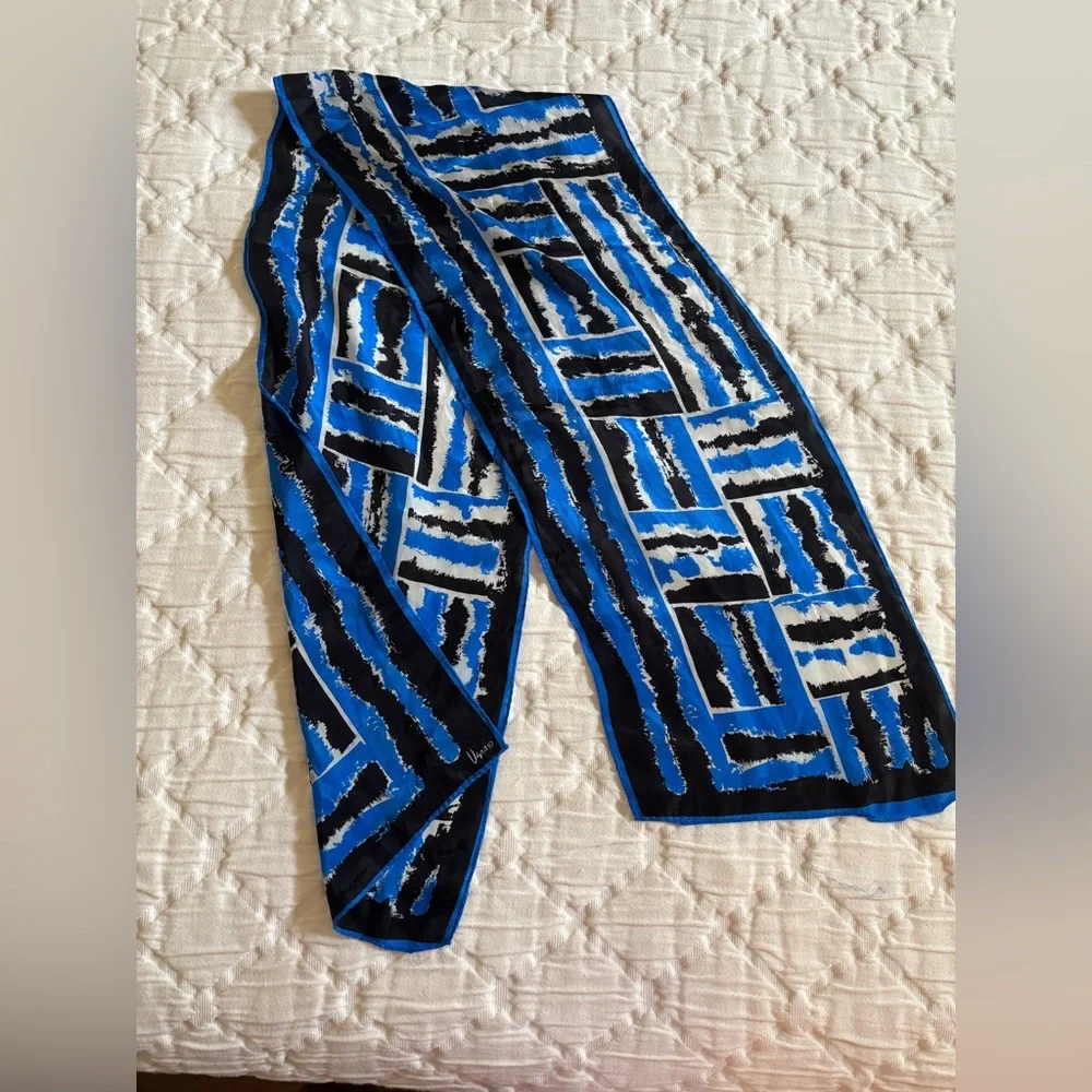 Vintage Vera Neumann 100% Silk Scarf: 1970s Geometric‎ Pop Art